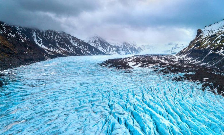 یخچال های طبیعی ایسلند: نقطه سرد در اقیانوس اطلس ممکن است کاهش یخ از یخچال های ایسلند را کاهش دهد.