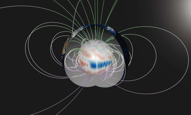 میدان مغناطیسی زمین: نوسانات امواج درون هسته سیاره را آشکار می کند