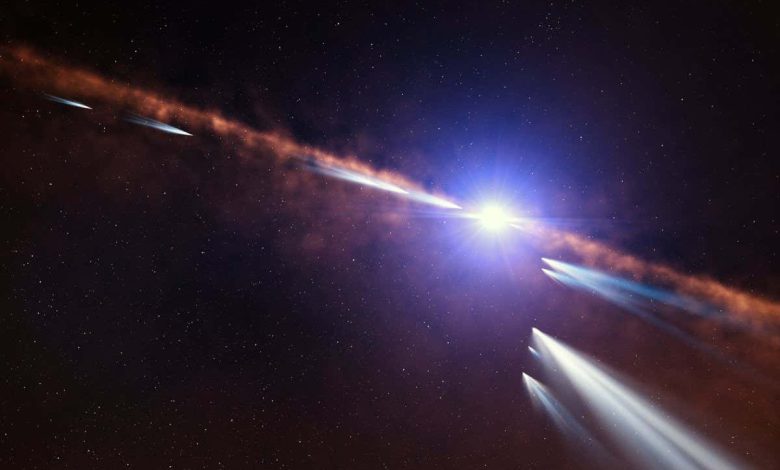 ستاره های دنباله دار احتمالاً به همان شکلی که دنباله دارها در منظومه شمسی متولد می شوند، متولد می شوند