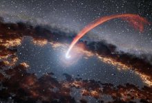 این سیاهچاله بسیار پرجرم هر چند سال یک بار از یک ستاره تغذیه می کند